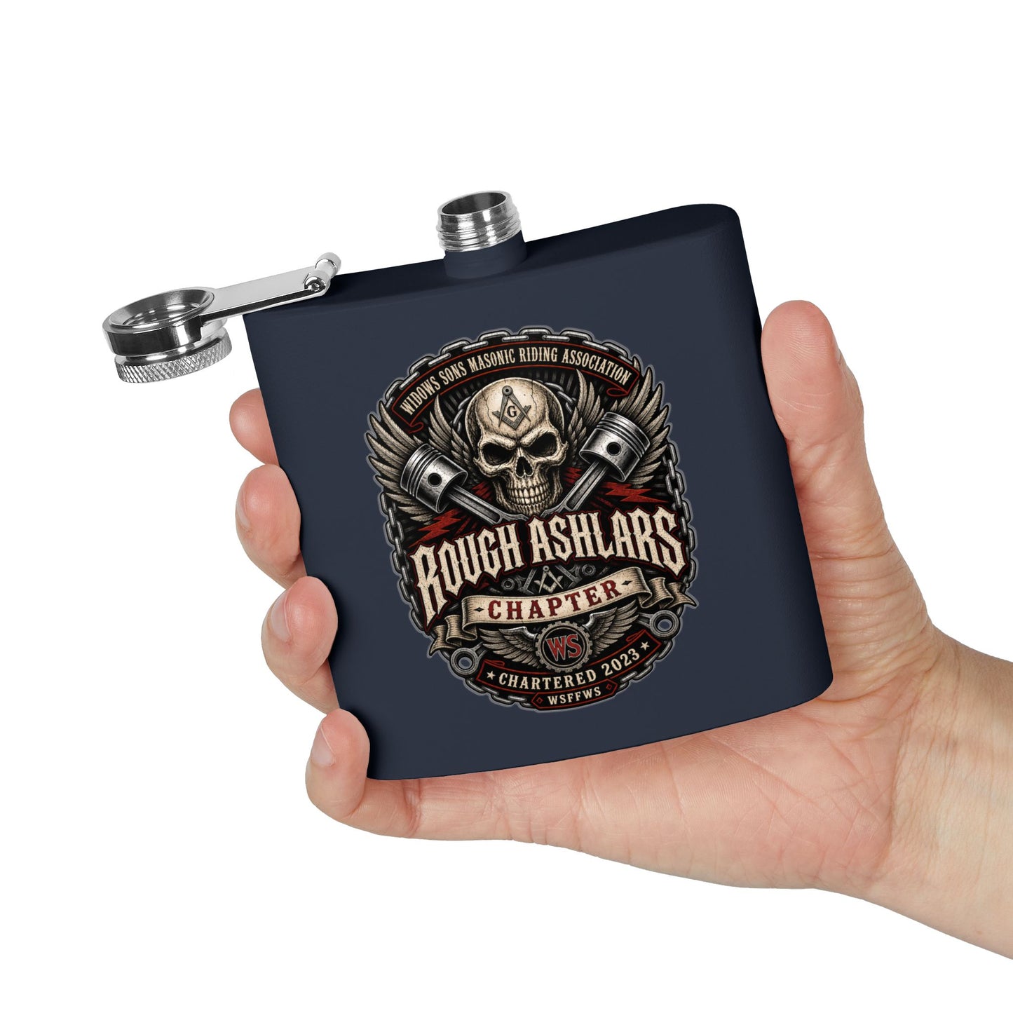 Rough Ashlars "Charter Mark" Flask