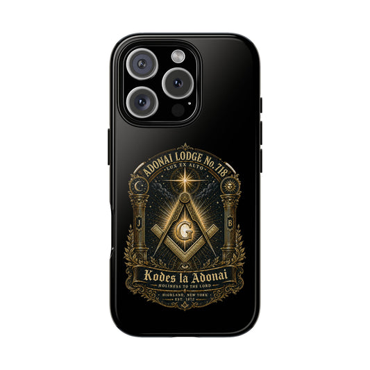 Adonai Lodge No. 718 “Lux Ex Alto” iPhone Case