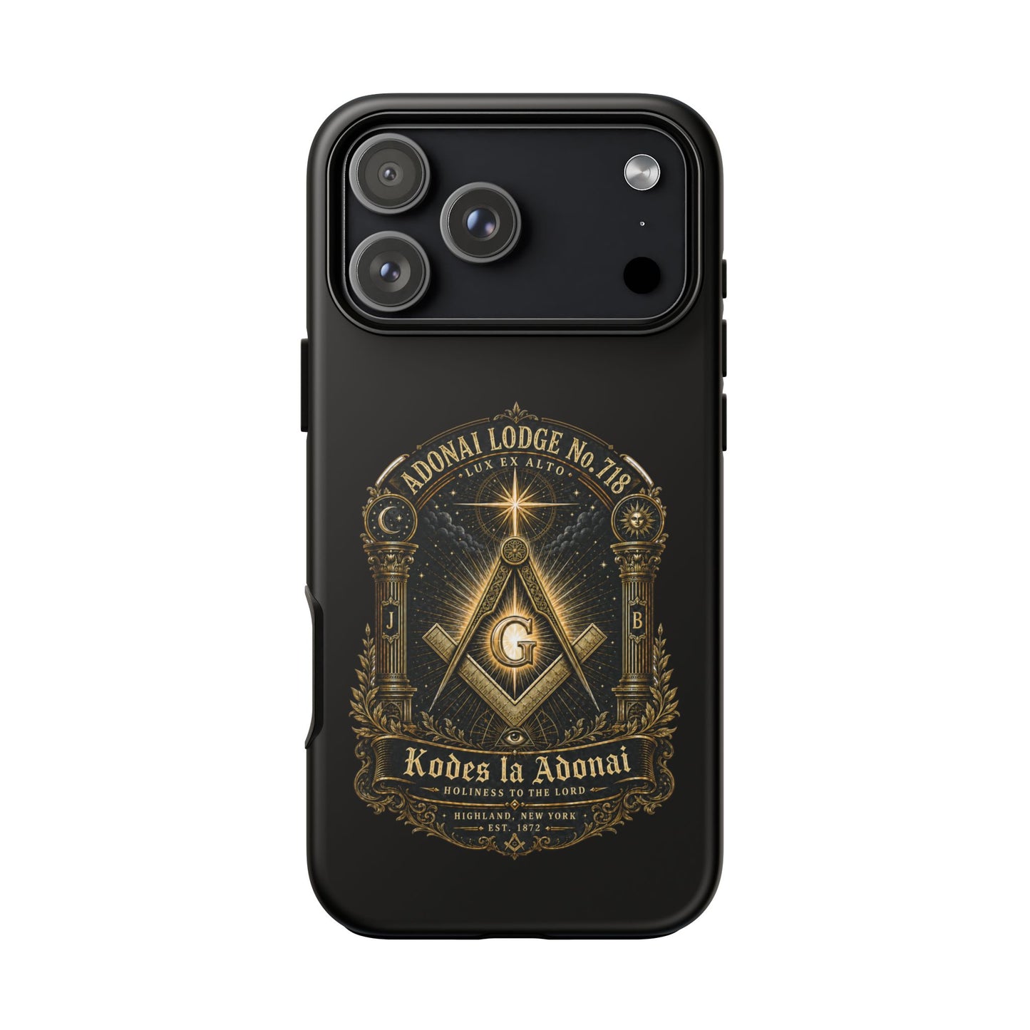 Adonai Lodge No. 718 “Lux Ex Alto” iPhone Case