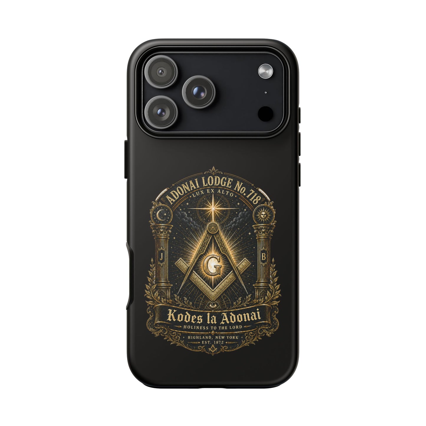 Adonai Lodge No. 718 “Lux Ex Alto” iPhone Case