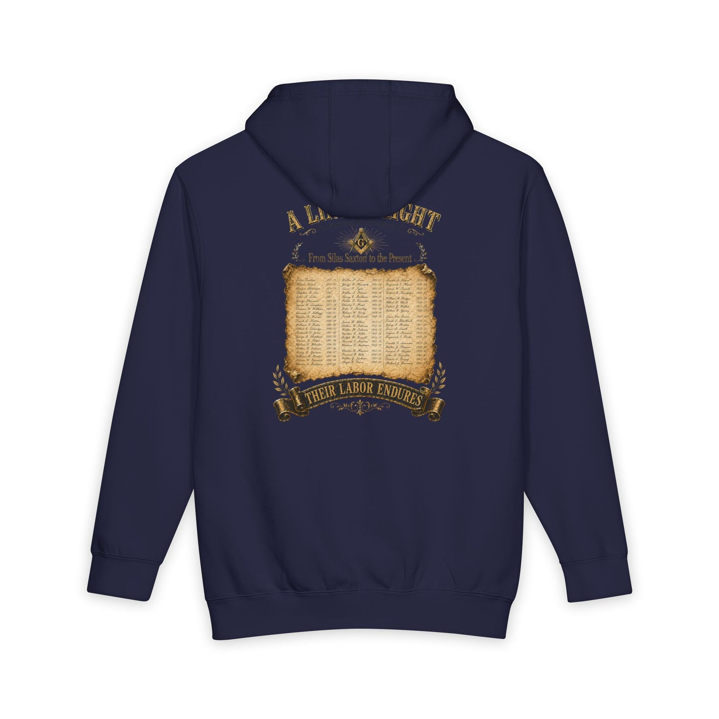 Adonai Lodge No. 718 “Past Masters: A Line of Light” Hoodie