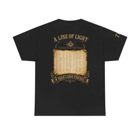 Adonai Lodge No. 718 “Past Masters: A Line of Light” Tee