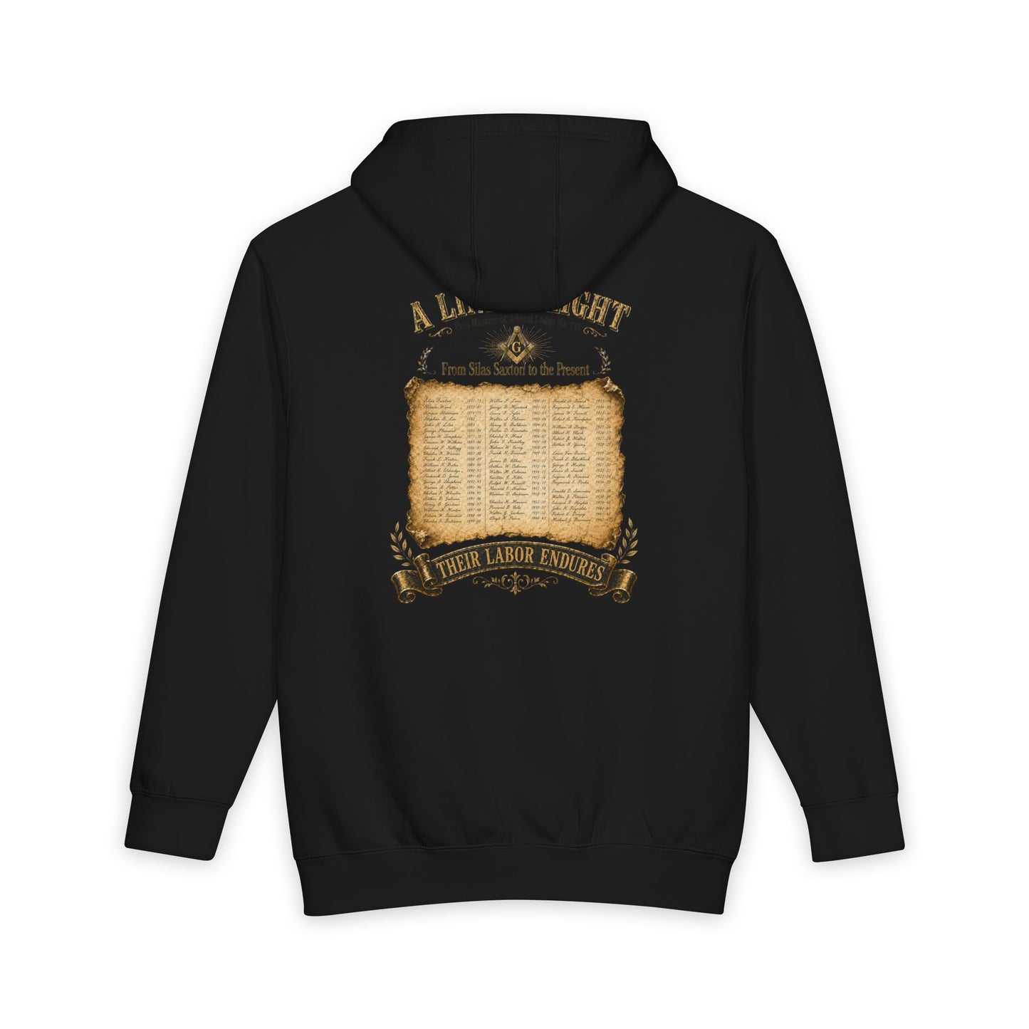 Adonai Lodge No. 718 “Past Masters: A Line of Light” Hoodie