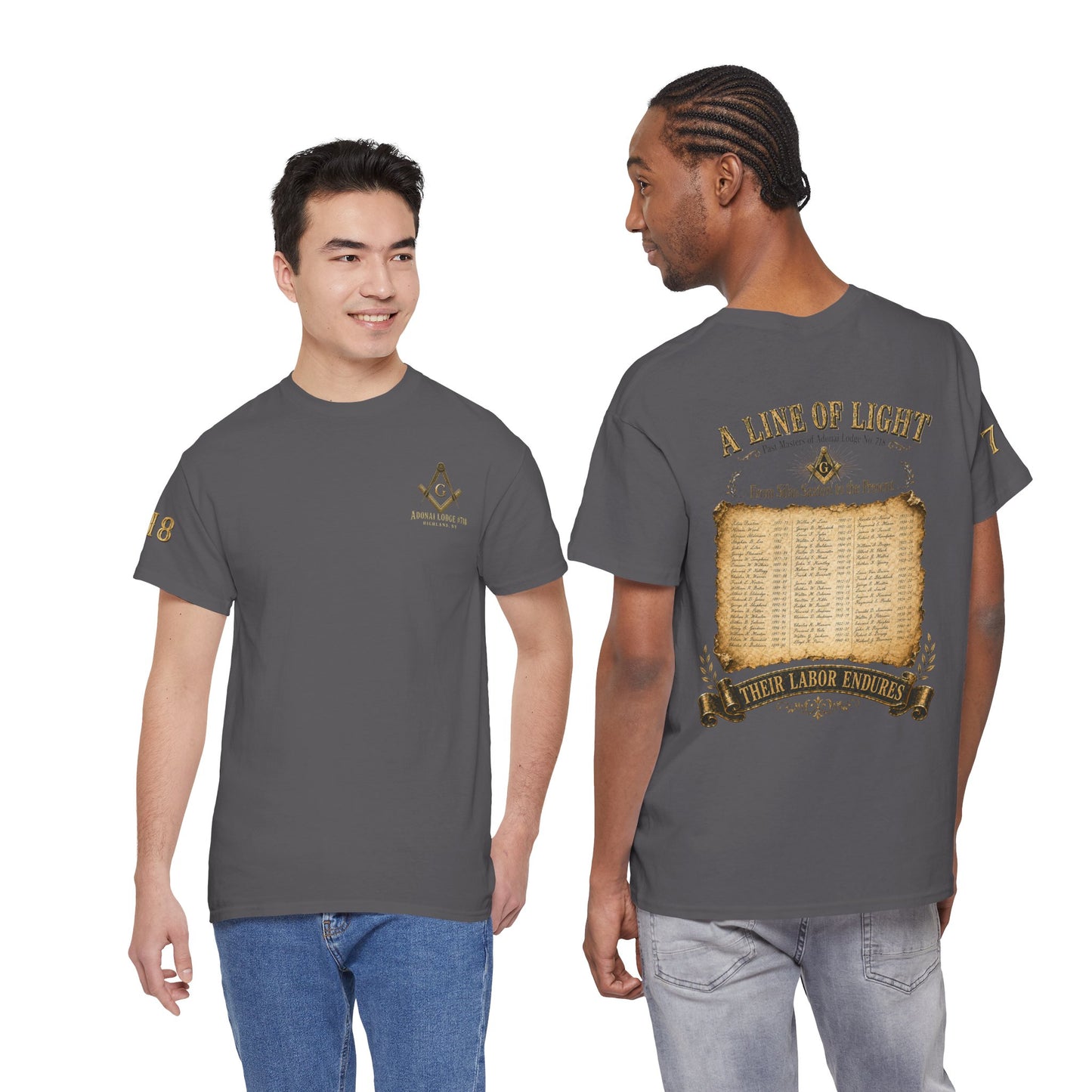 Adonai Lodge No. 718 “Past Masters: A Line of Light” Tee