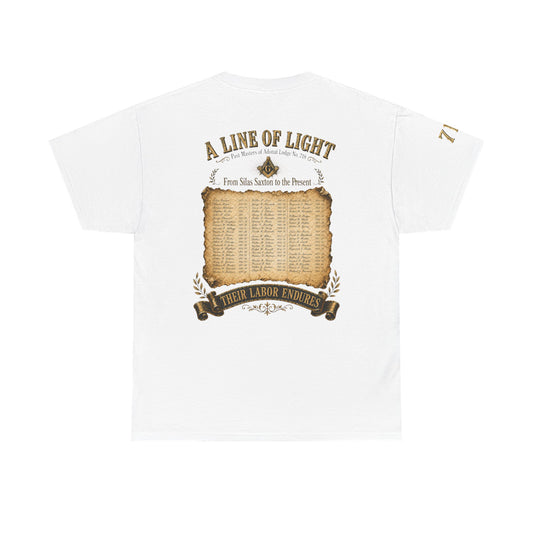 Adonai Lodge No. 718 “Past Masters: A Line of Light” Tee