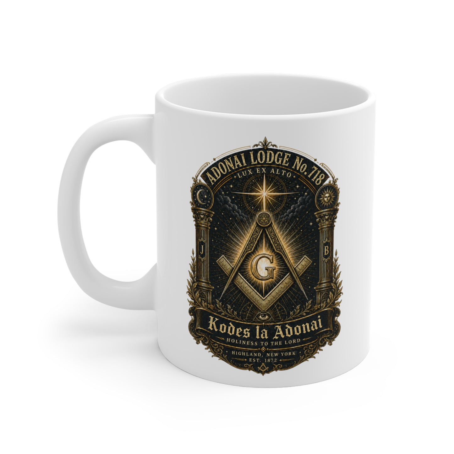 Adonai Lodge No. 718 “Lux Ex Alto” Mug