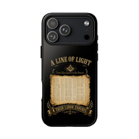 Adonai Lodge No. 718 “Past Masters: A Line of Light” iPhone Case