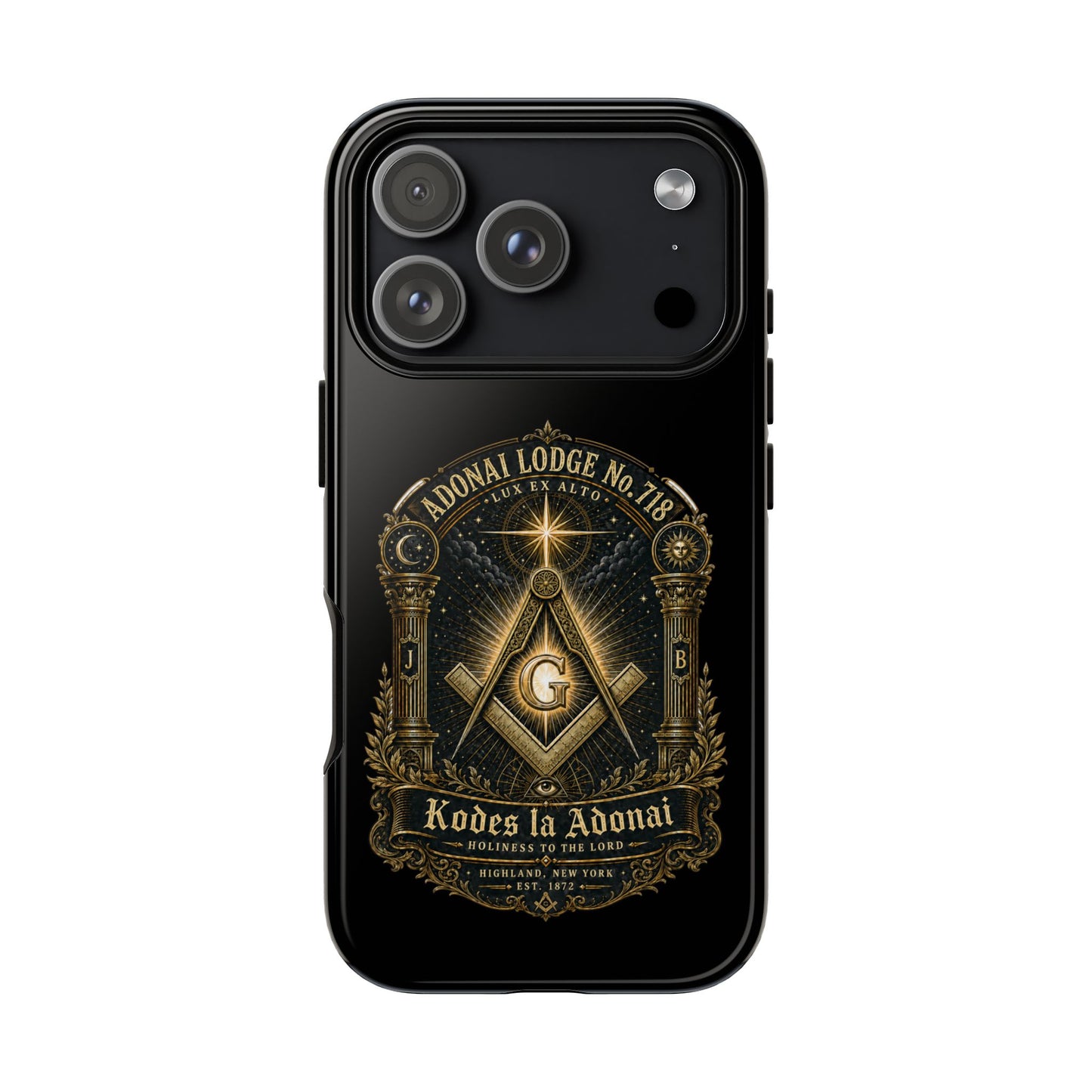 Adonai Lodge No. 718 “Lux Ex Alto” iPhone Case