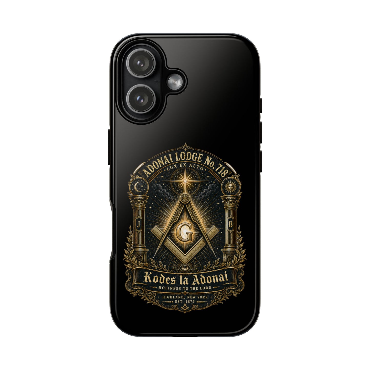 Adonai Lodge No. 718 “Lux Ex Alto” iPhone Case