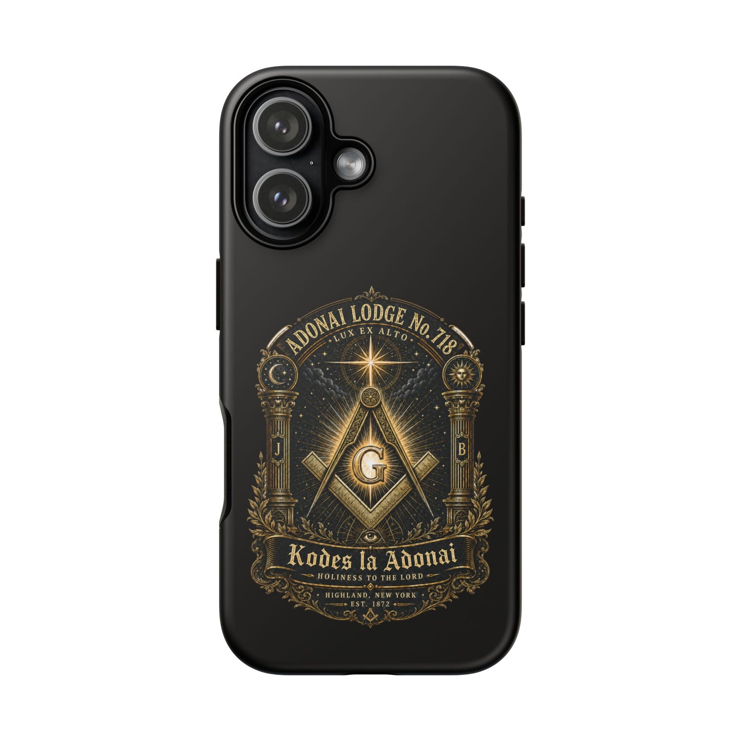 Adonai Lodge No. 718 “Lux Ex Alto” iPhone Case