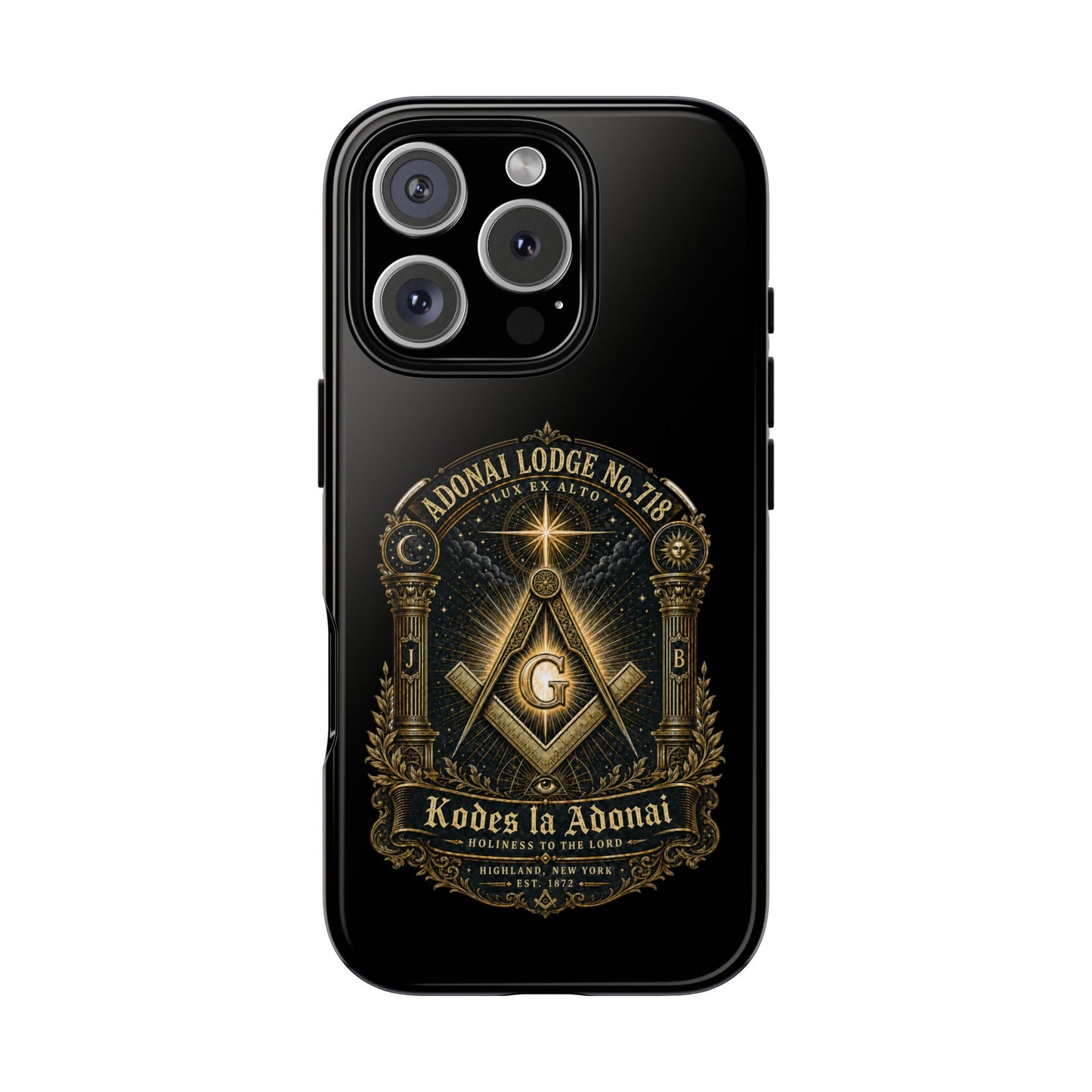 Adonai Lodge No. 718 “Lux Ex Alto” iPhone Case