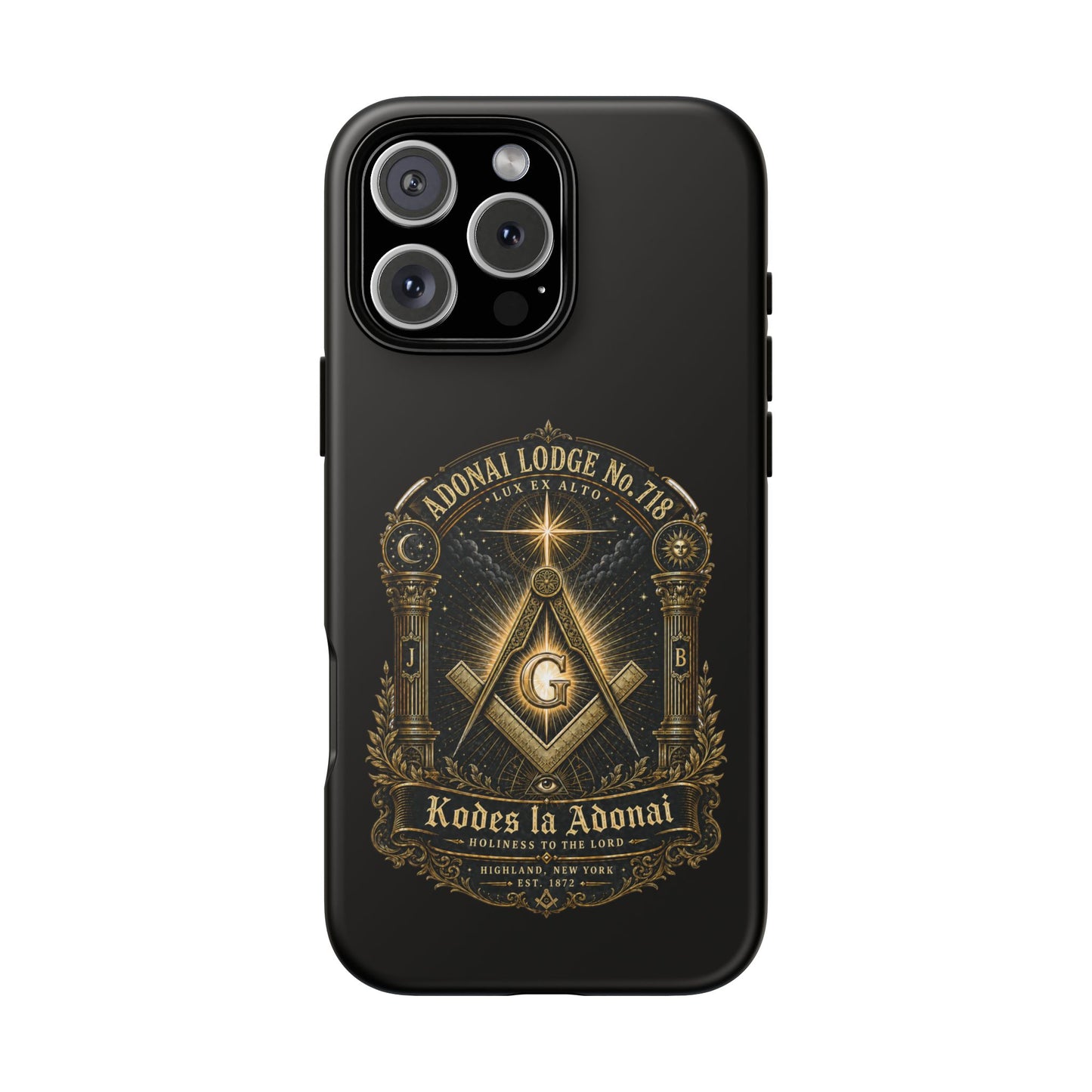Adonai Lodge No. 718 “Lux Ex Alto” iPhone Case