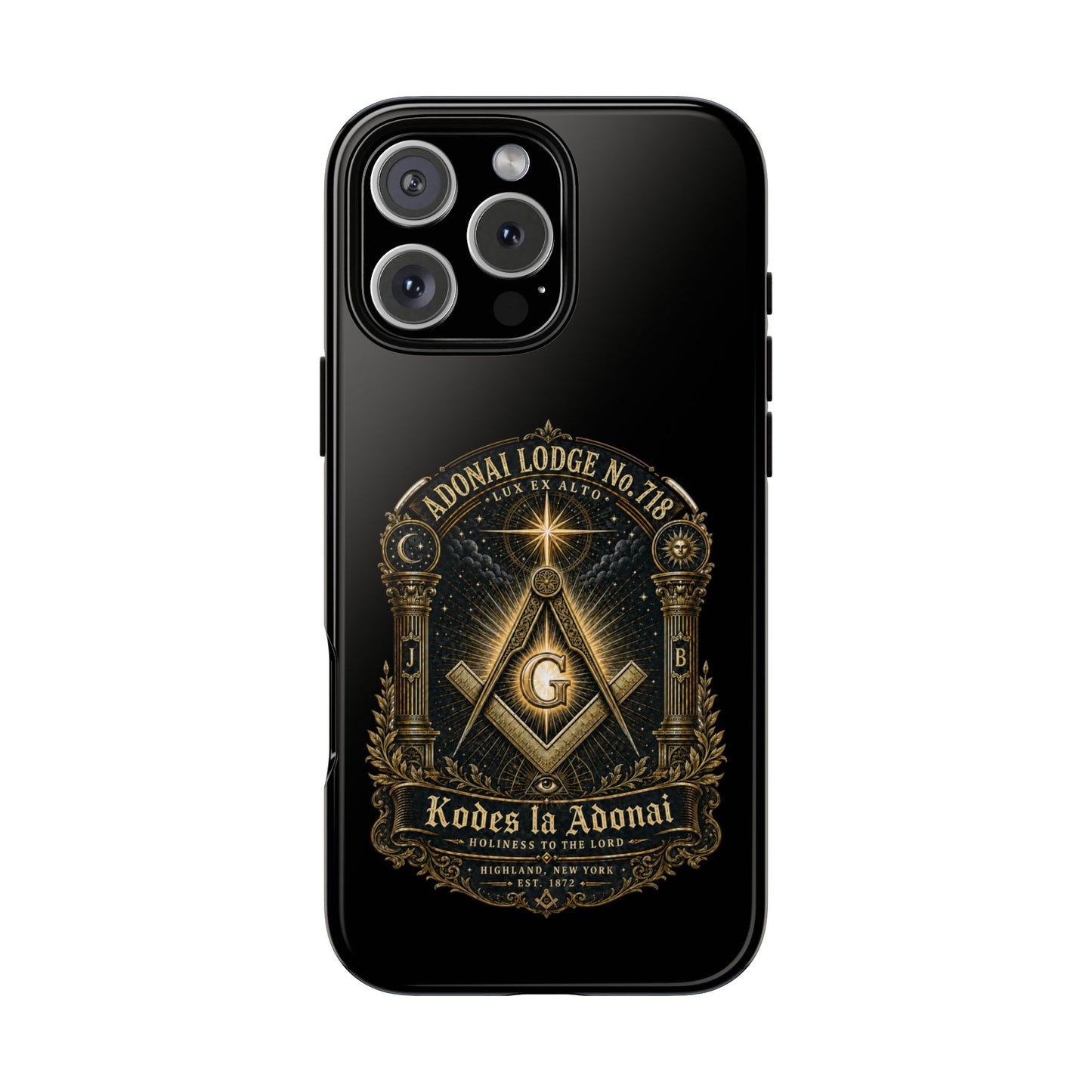 Adonai Lodge No. 718 “Lux Ex Alto” iPhone Case