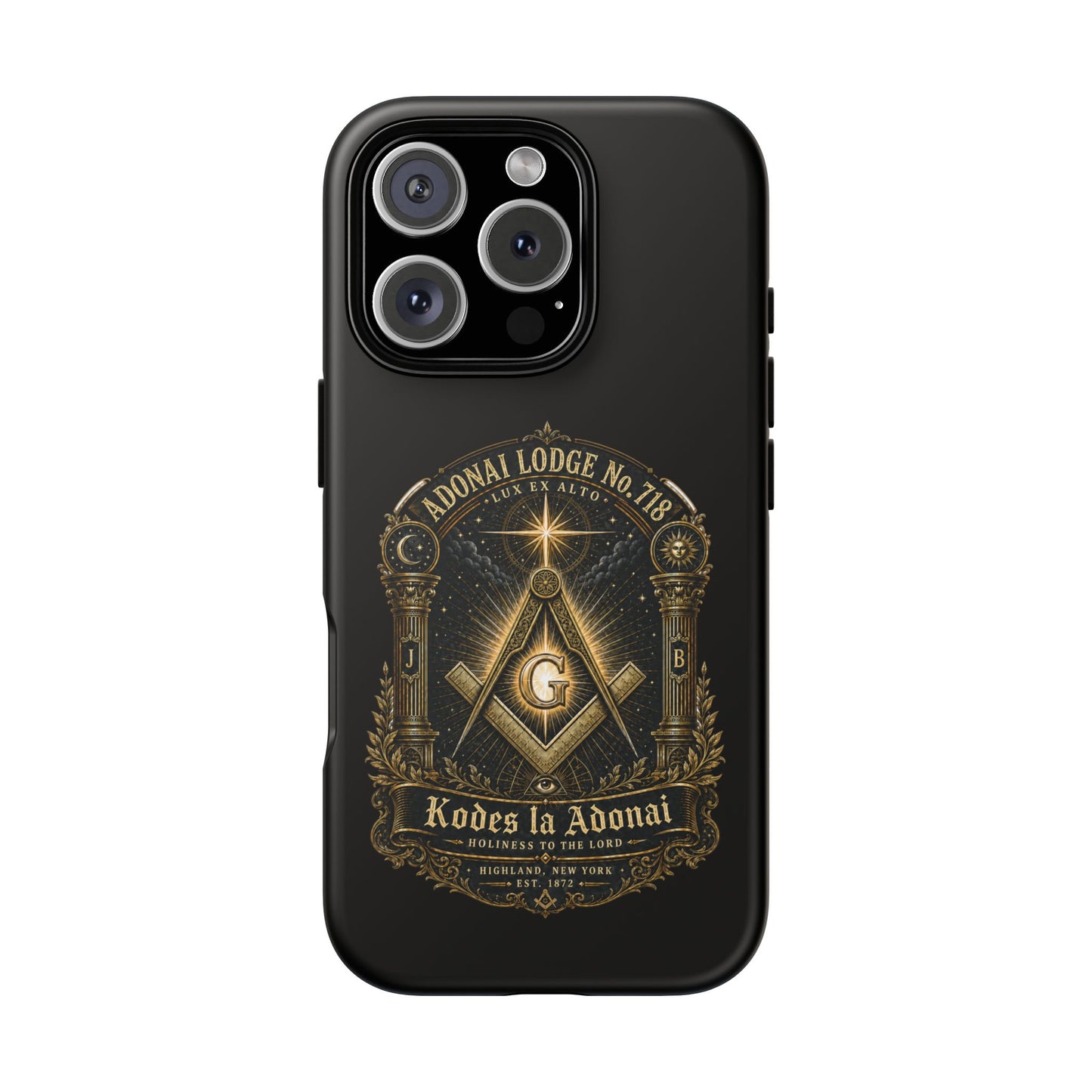 Adonai Lodge No. 718 “Lux Ex Alto” iPhone Case