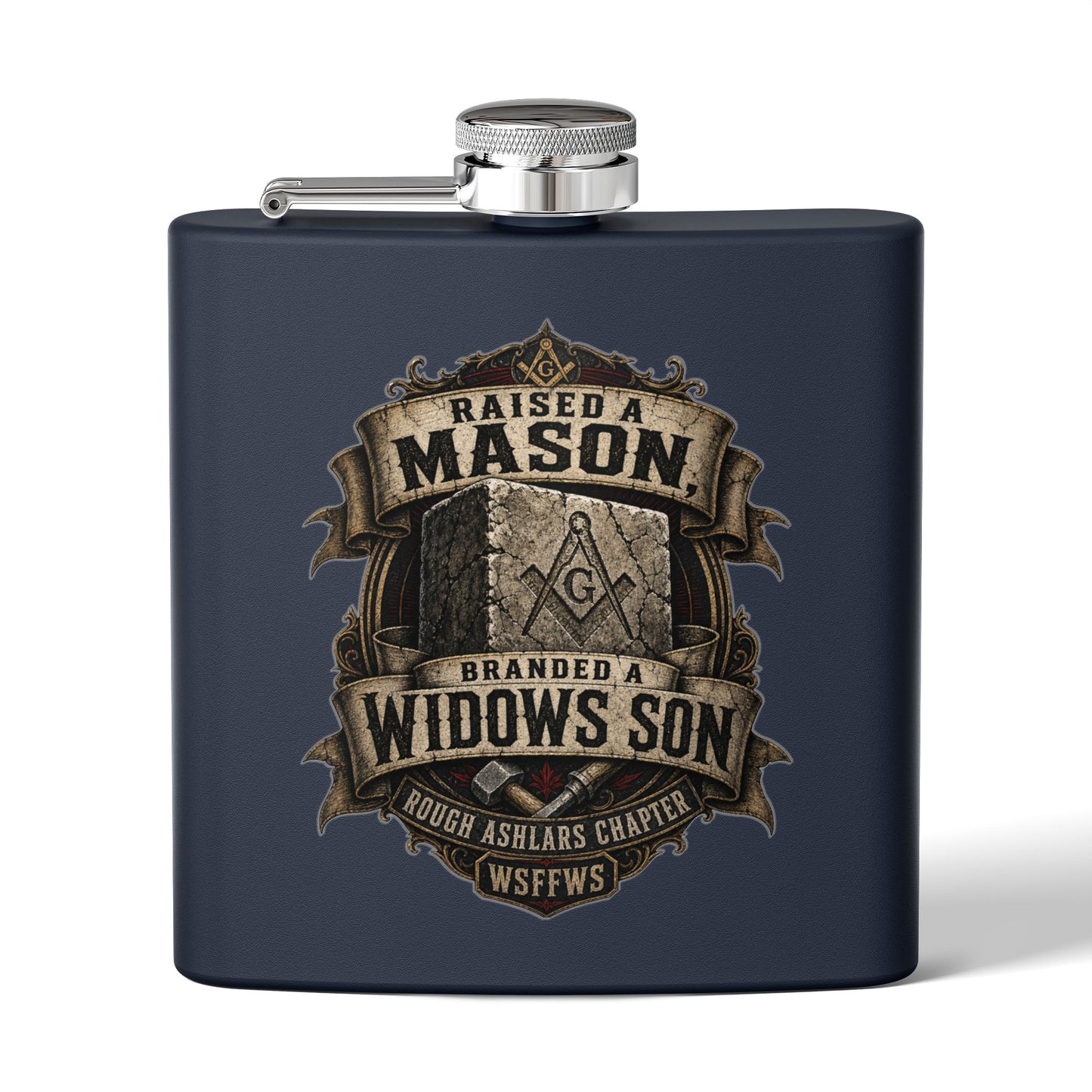 Rough Ashlars "Branded" Flask
