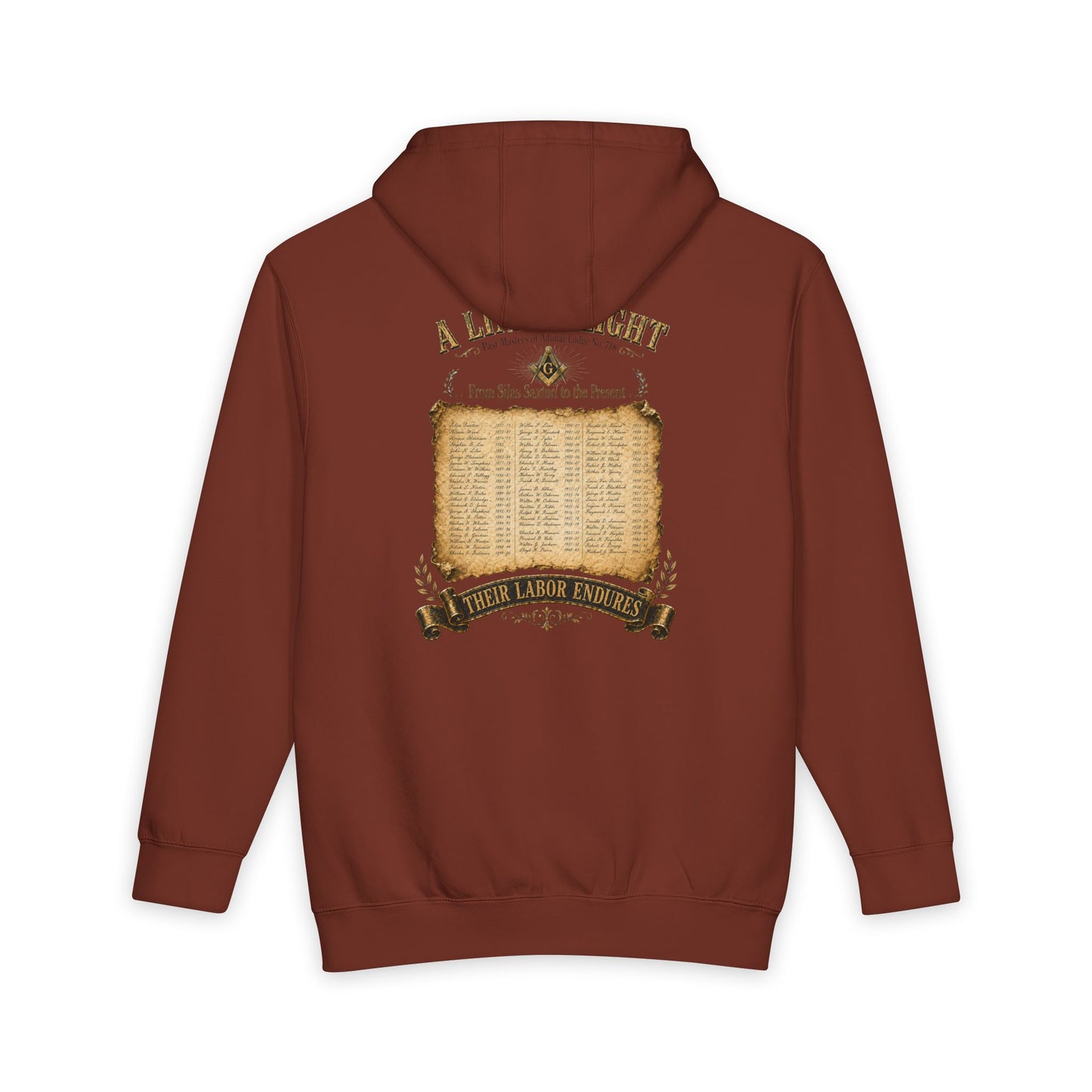 Adonai Lodge No. 718 “Past Masters: A Line of Light” Hoodie